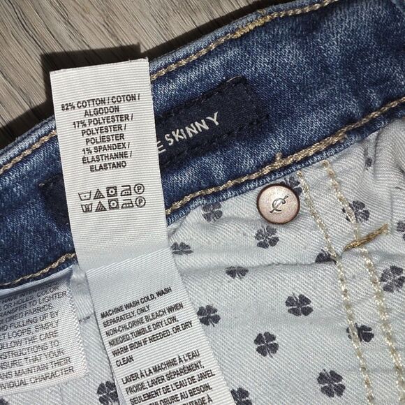 Lucky Brand Bridgette Skinny Button Fly High-Rise Skinny Jeans Size 4/27 - Picture 7 of 11